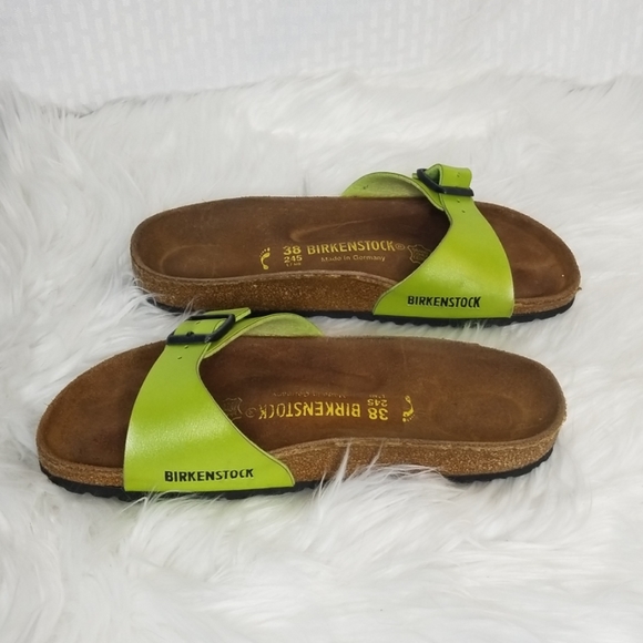 Birkenstock Shoes | Ladies Lime Green Birkenstocks Sandals Sz 7 | Poshmark